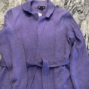 Style & Co. Women's Long Sleeve Purple Cardigan Sweater XL